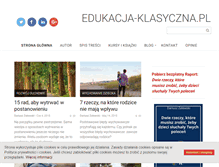 Tablet Screenshot of edukacja-klasyczna.pl
