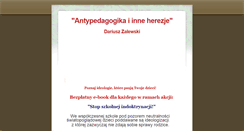 Desktop Screenshot of antypedagogika.edukacja-klasyczna.pl