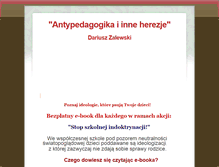 Tablet Screenshot of antypedagogika.edukacja-klasyczna.pl